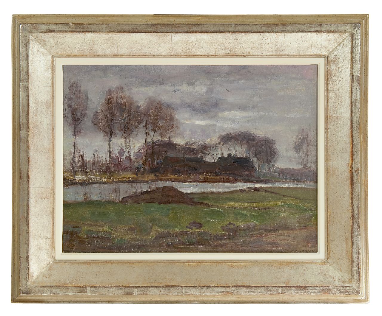Mondriaan P.C.  | Pieter Cornelis 'Piet' Mondriaan, Studie voor 'Zomernacht', olieverf op doek 32,3 x 44,1 cm, gesigneerd rechtsonder en te dateren 1906-1907