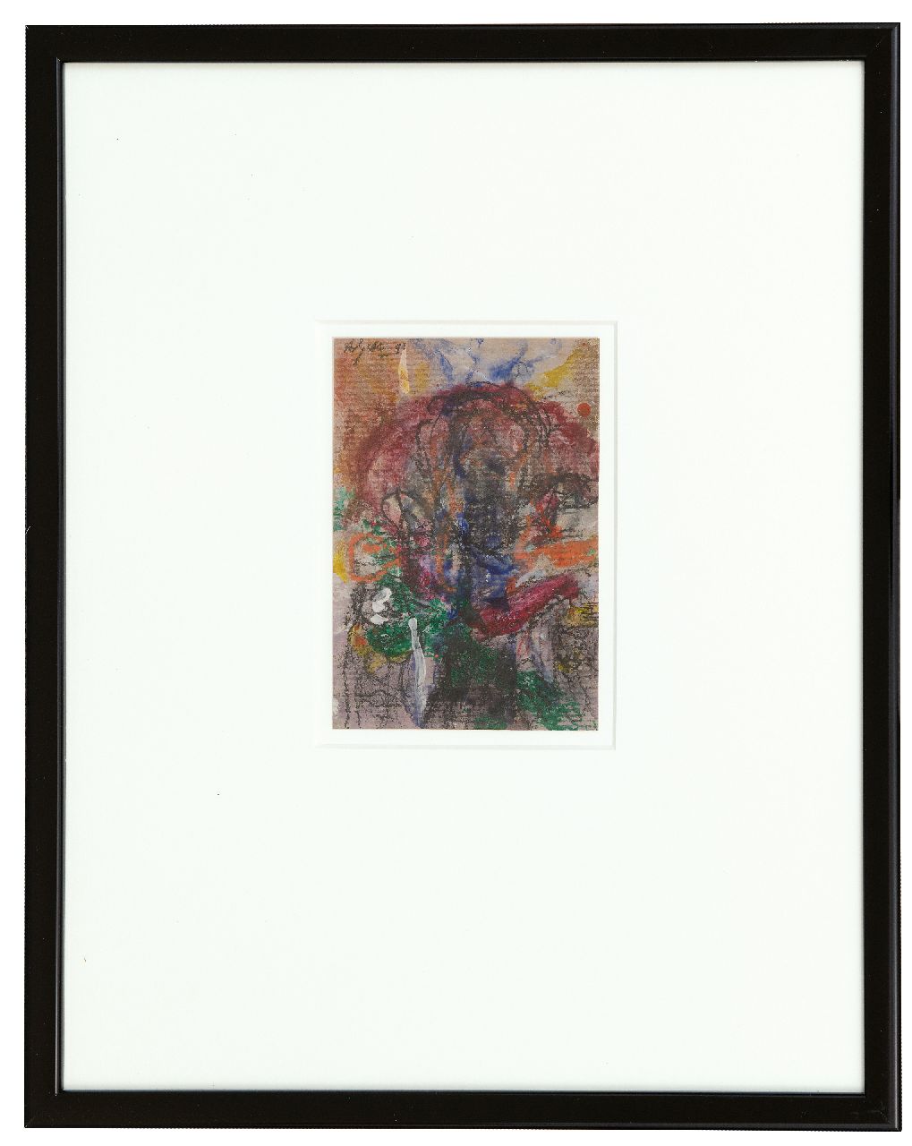 Snijders A.C.  | Adrianus Cornelis 'Ad' Snijders | Aquarellen en tekeningen te koop aangeboden | Zonder titel, gemengde techniek op papier 14,7 x 10,2 cm, gesigneerd linksboven en gedateerd '90