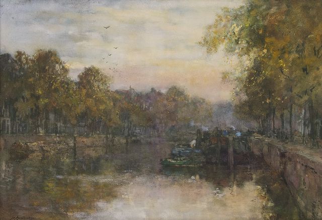 Mastenbroek J.H. van | Leuvehaven, Rotterdam, aquarel en gouache op papier 51,0 x 74,0 cm, gesigneerd l.o. en gedateerd 1903