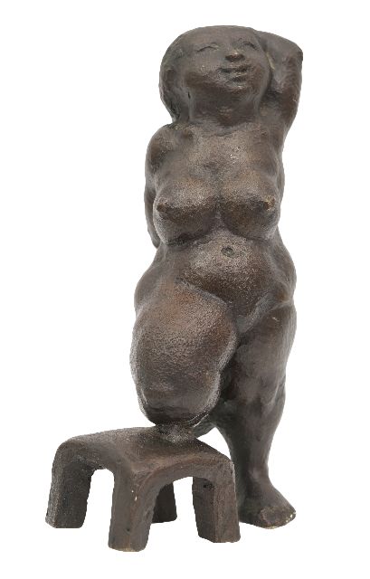 Schwaiger R.  | Franzi, brons 16,2 x 12,0 cm, gesigneerd onder linker voet en te dateren 1973