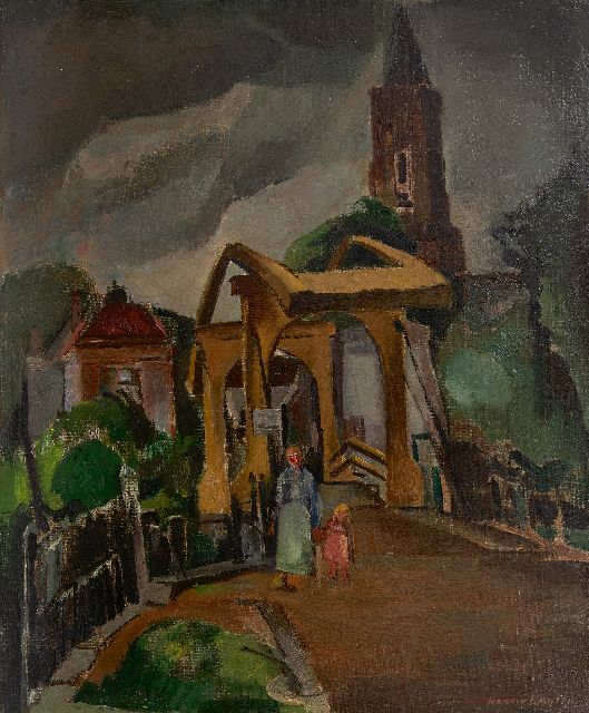 Kuijten H.J.  | Landschap, Loenen aan de Vecht, olieverf op doek 66,4 x 54,7 cm, gesigneerd r.o. en te dateren ca. 1927-1936, zonder lijst