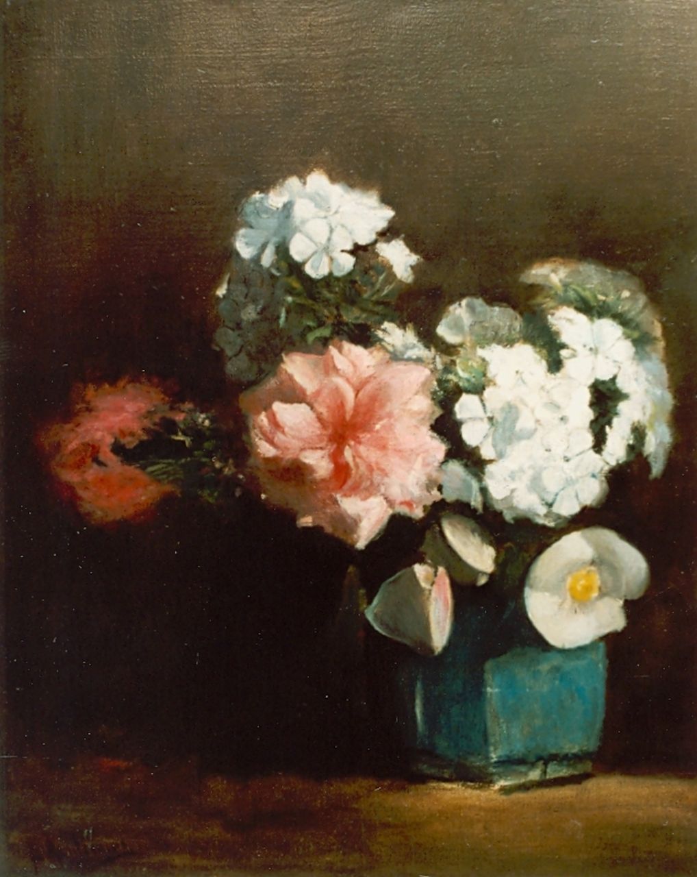 Arntzenius P.F.N.J.  | Pieter Florentius Nicolaas Jacobus 'Floris' Arntzenius, Flowers in a ginger jar, oil on canvas 43.2 x 34.6 cm, signed l.l.