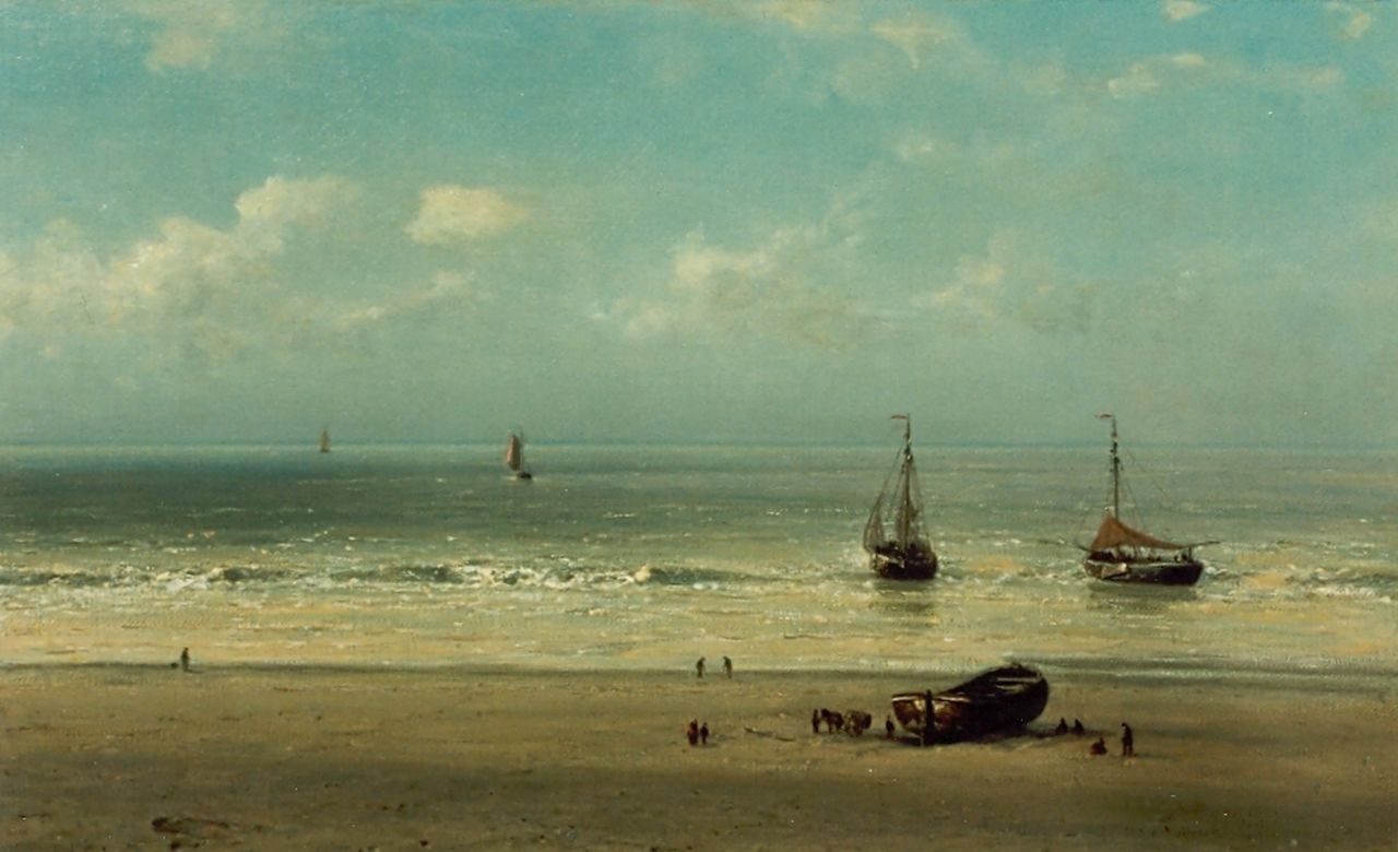 Destrée J.J.  | Johannes Josephus Destrée, Sea view, oil on canvas 38.5 x 60.7 cm, signed l.r.