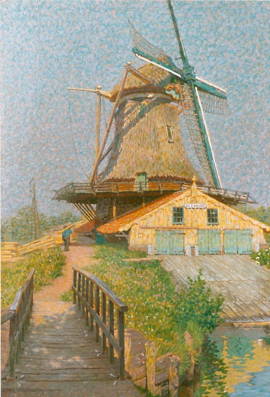 Breman A.J.  | Ahazueros Jacobus 'Co' Breman, Sawmill, oil on canvas 54.0 x 37.1 cm, signed l.l. and dated June 1905