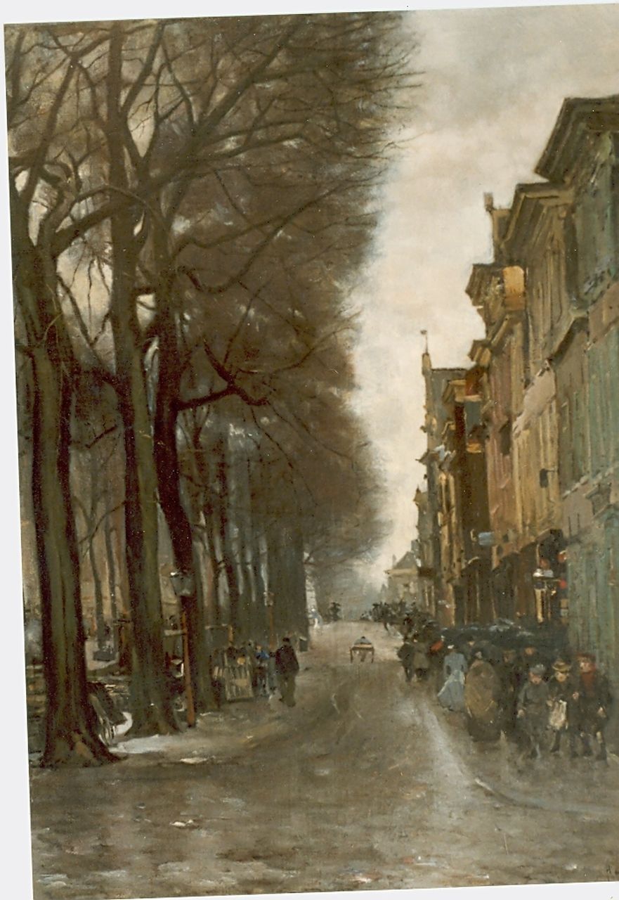 Arntzenius P.F.N.J.  | Pieter Florentius Nicolaas Jacobus 'Floris' Arntzenius, The Brouwersgracht, The Hague, oil on canvas 68.0 x 53.0 cm, signed l.r.