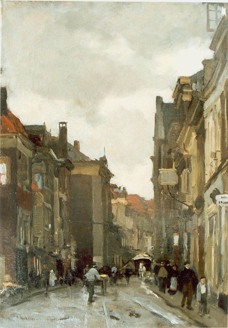 Arntzenius P.F.N.J.  | Pieter Florentius Nicolaas Jacobus 'Floris' Arntzenius, Townscape, oil on canvas 50.3 x 35.5 cm, signed l.l.