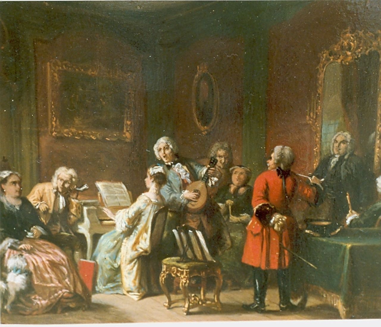 Bles D.J.  | David Joseph Bles, Concert-piece, oil on panel 17.0 x 20.0 cm, signed u.r. and dated '56