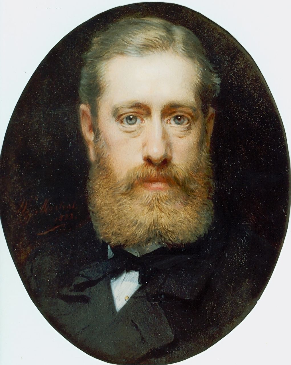 Martens W.  | Willem 'Willy' Martens, A portrait of a gentleman, oil on canvas 22.4 x 17.9 cm, signed l.l. and dated 1883