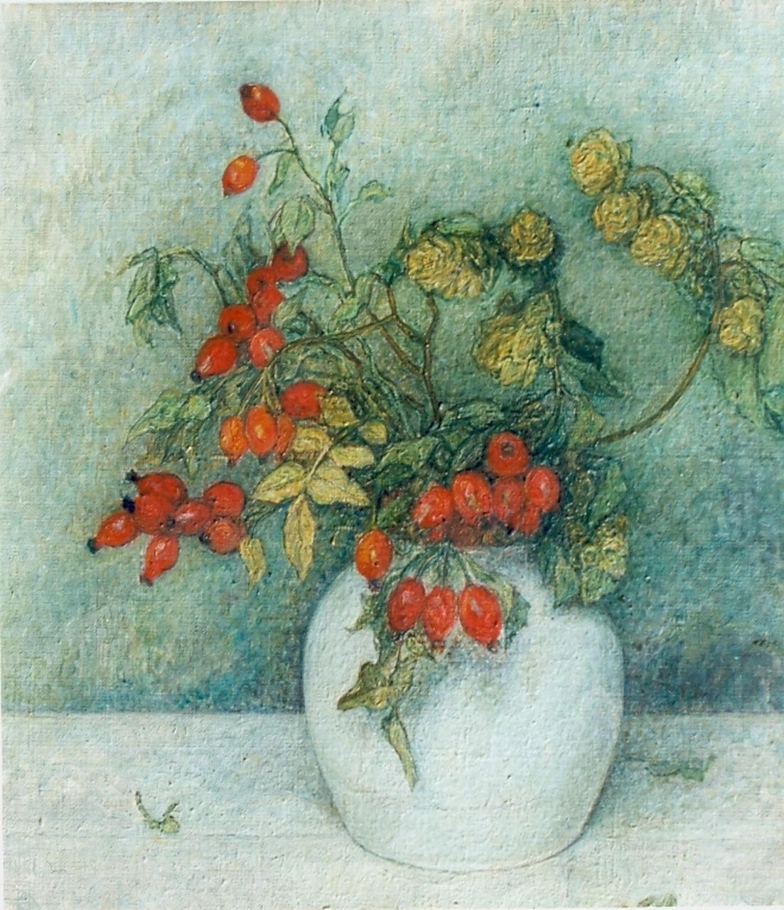 Nieweg J.  | Jakob Nieweg, A flower still life, oil on canvas 55.1 x 45.5 cm, signed l.r. and dated '31