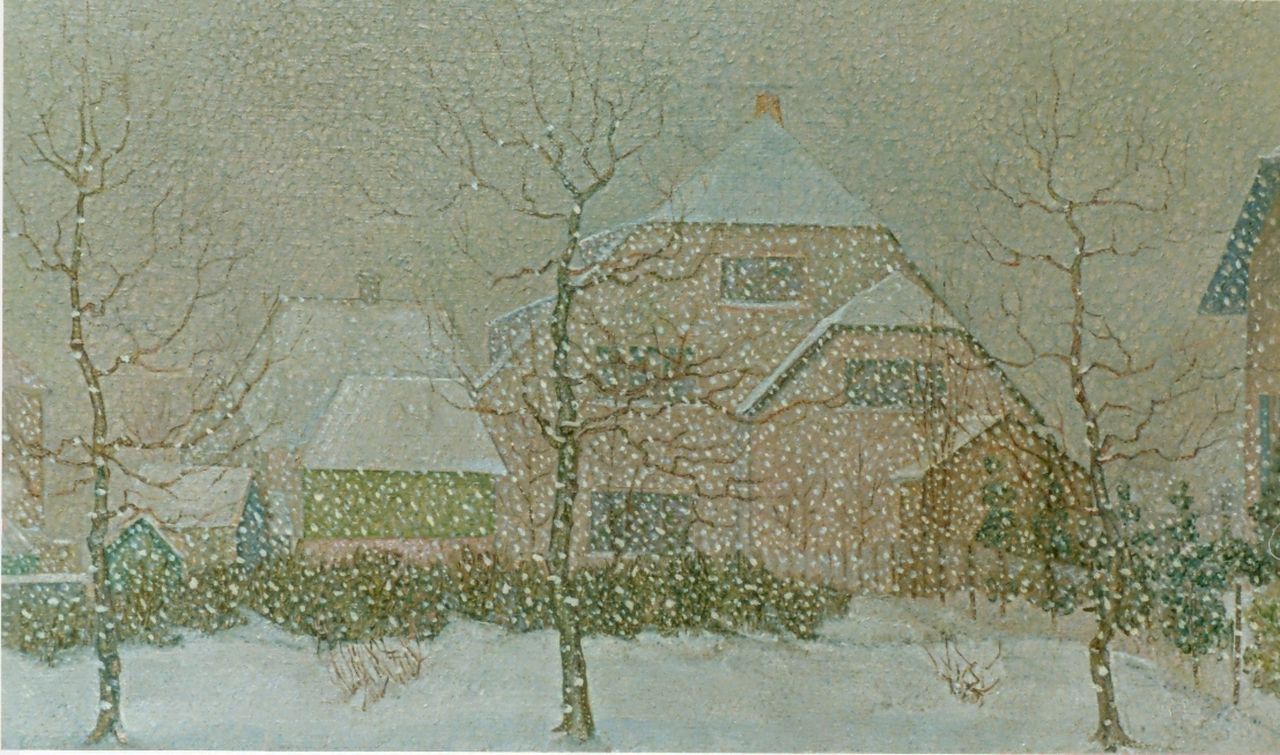 Nieweg J.  | Jakob Nieweg, A winter landscape, oil on canvas