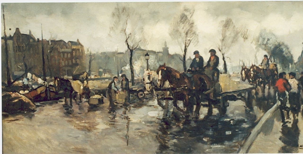 Noltee B.C.  | Bernardus Cornelis 'Cor' Noltee, Daily activities, oil on canvas, signed l.r.