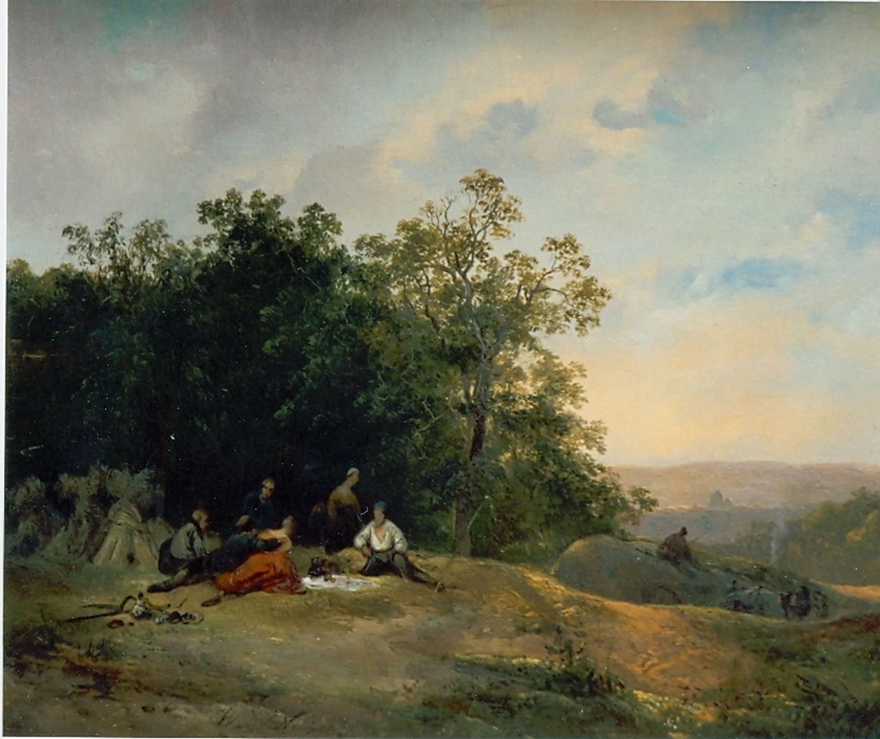 Nuijen W.J.J.  | Wijnandus Johannes Josephus 'Wijnand' Nuijen, Travellers resting, oil on panel