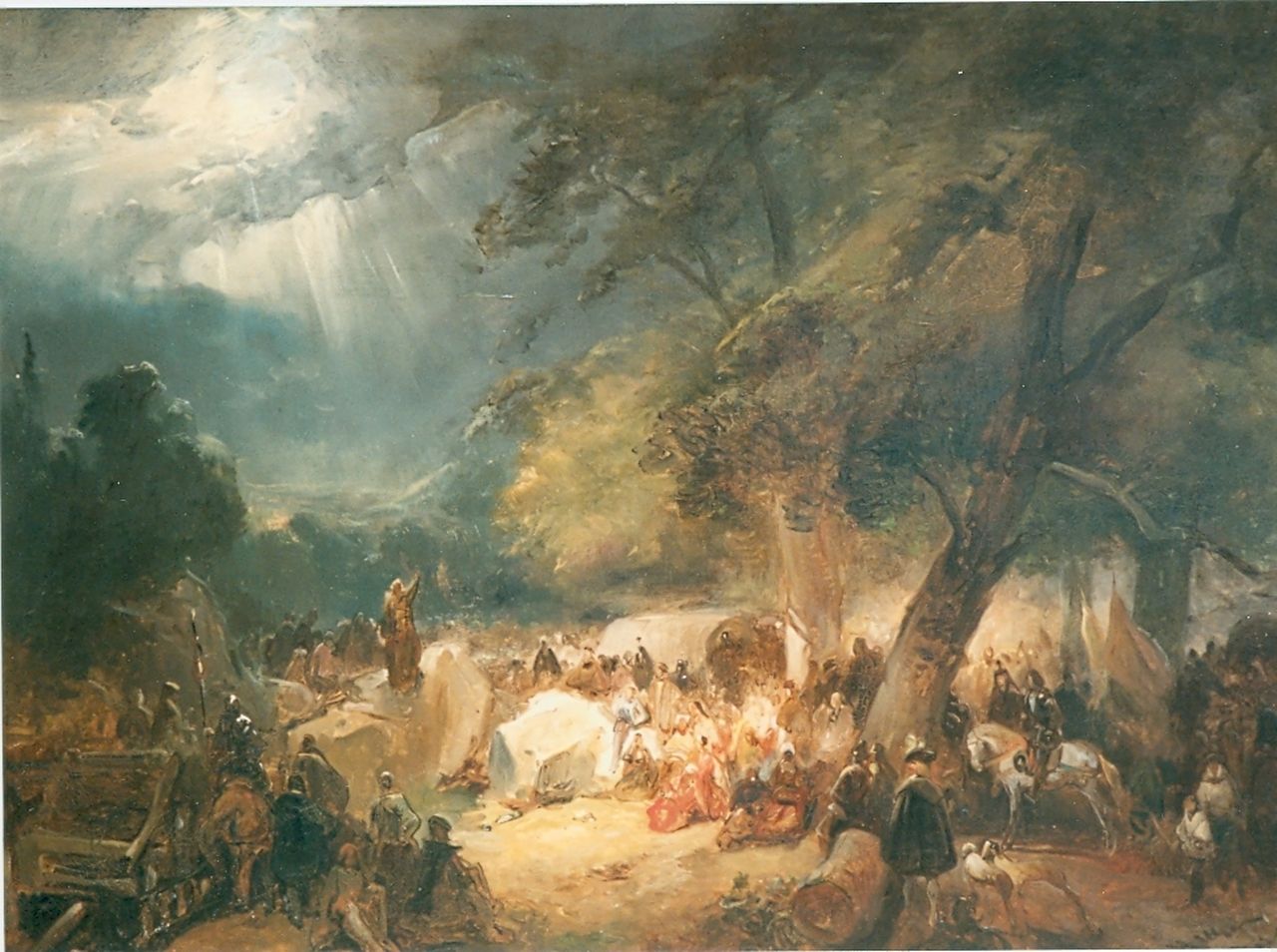 Nuijen W.J.J.  | Wijnandus Johannes Josephus 'Wijnand' Nuijen, Settlement, oil on panel