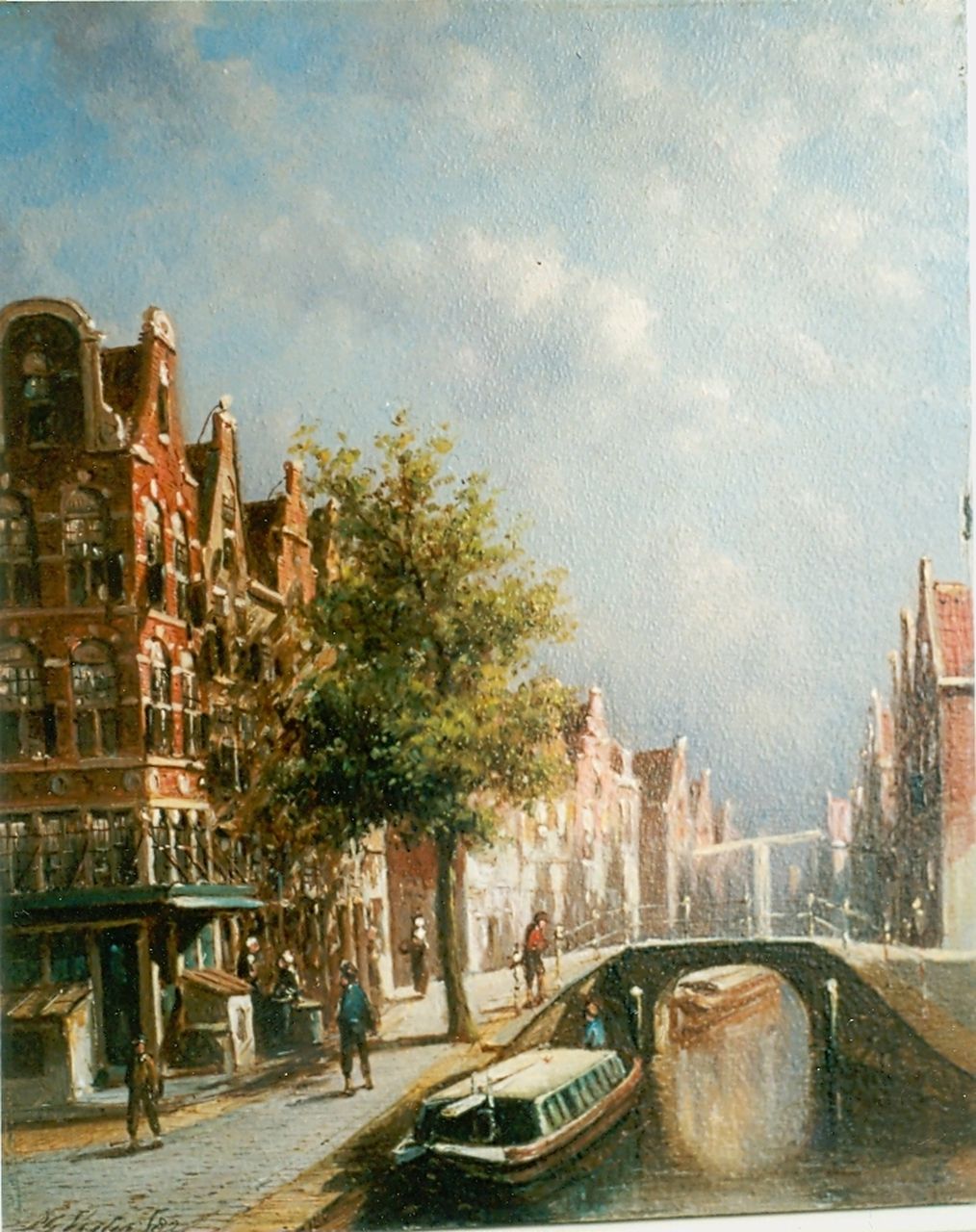 Vertin P.G.  | Petrus Gerardus Vertin, A town view, oil on panel 23.0 x 19.5 cm, signed l.l. and dated '82