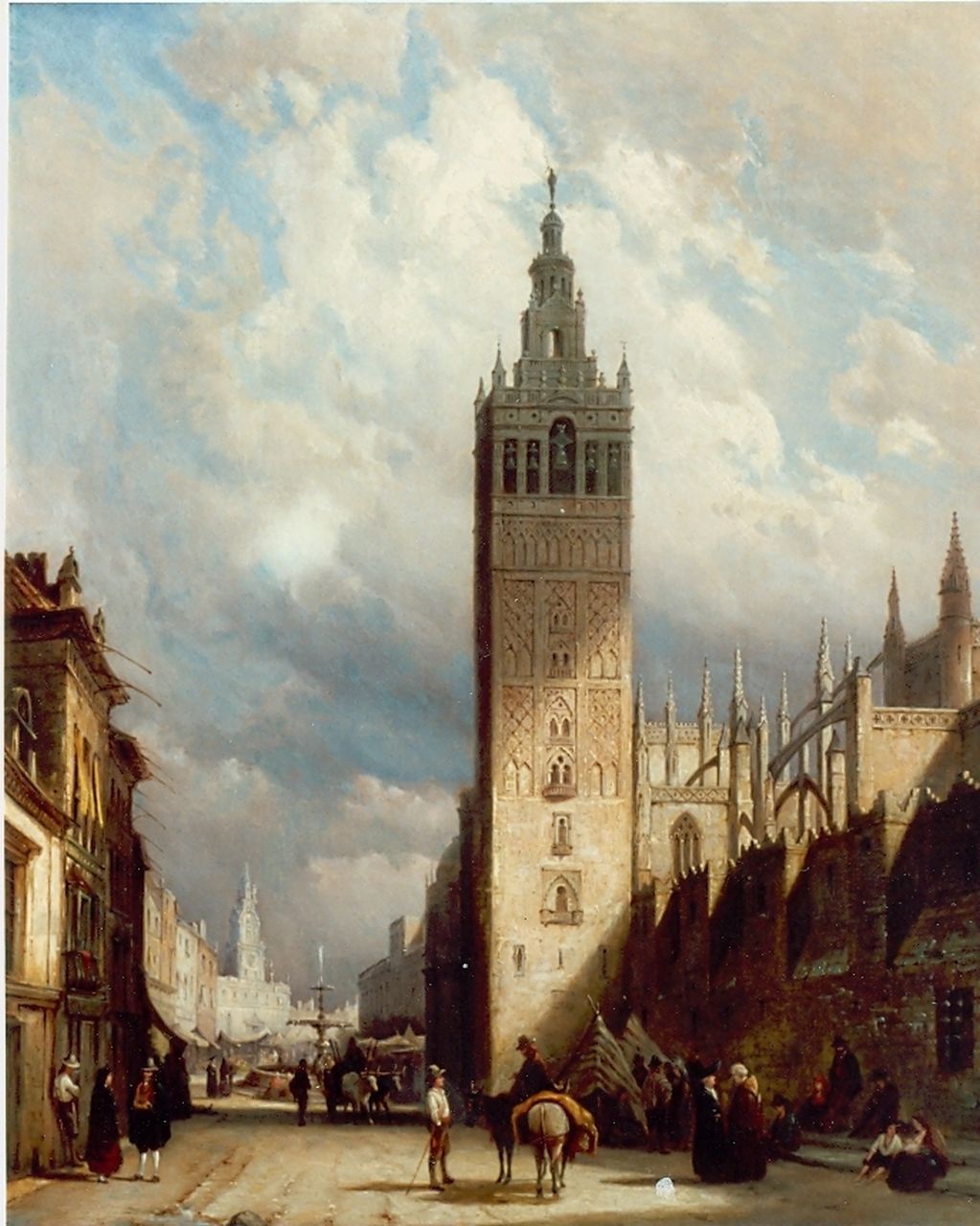 Dommershuijzen P.C.  | Pieter Cornelis Dommershuijzen, The Cathedral of Sevilla, oil on canvas 80.8 x 66.5 cm, signed l.r. and dated 1877