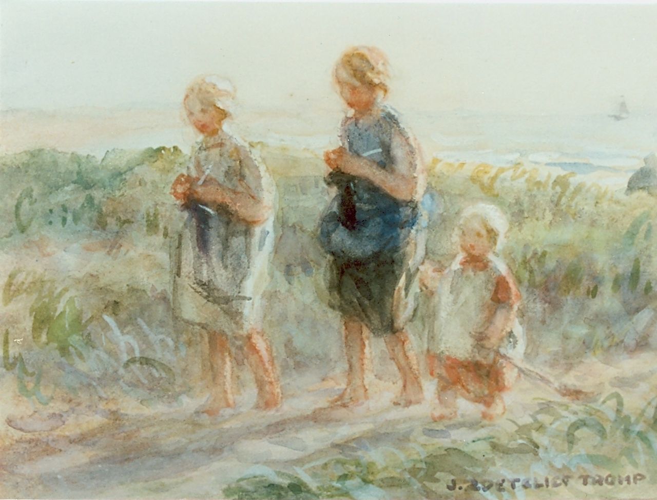 Zoetelief Tromp J.  | Johannes 'Jan' Zoetelief Tromp, Homeward bound, watercolour on paper 16.0 x 21.5 cm, signed l.r.