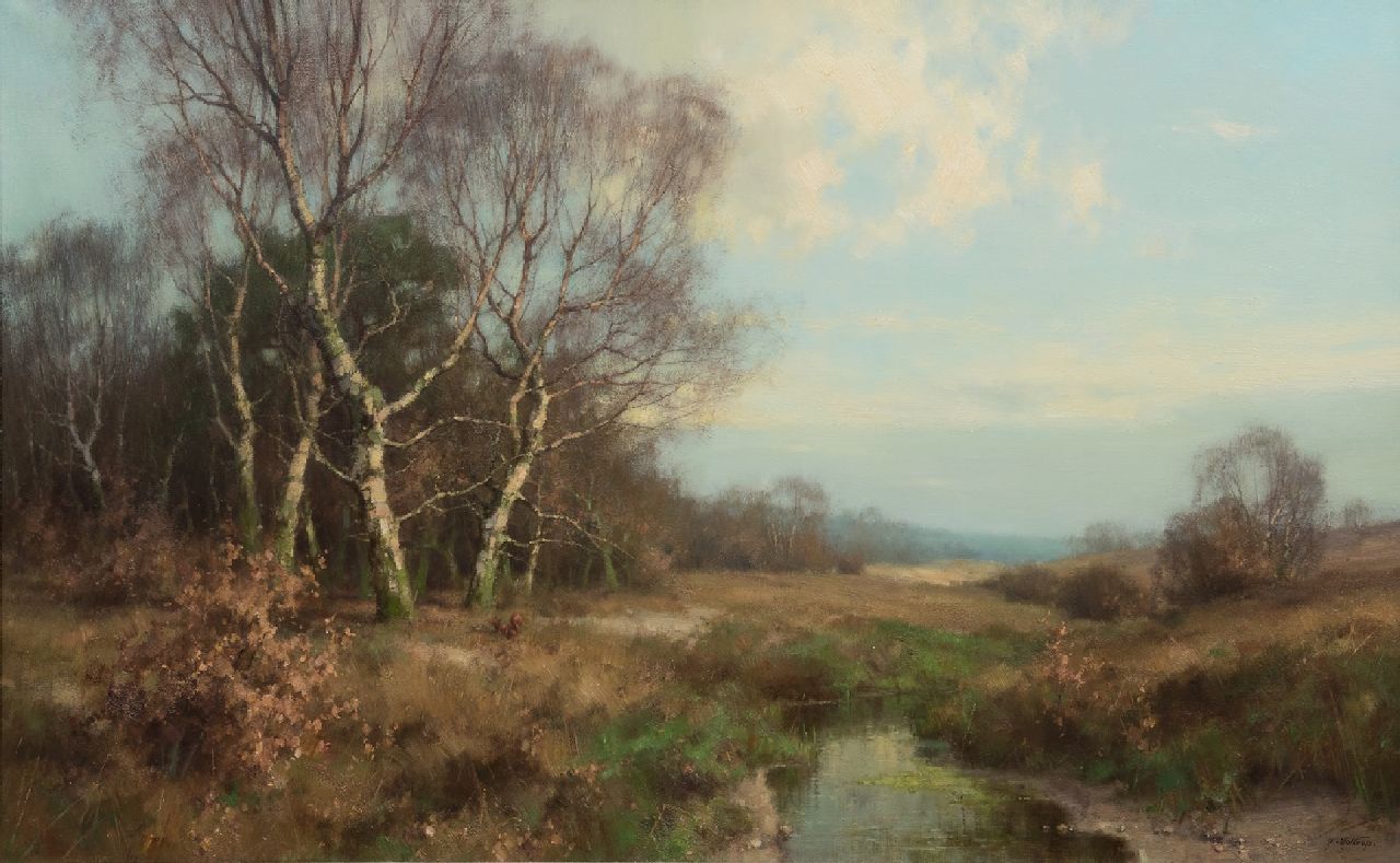 Holtrup J.  | Jan Holtrup, Springtime, Oosterbeek, oil on canvas 50.3 x 80.1 cm, signed l.r.