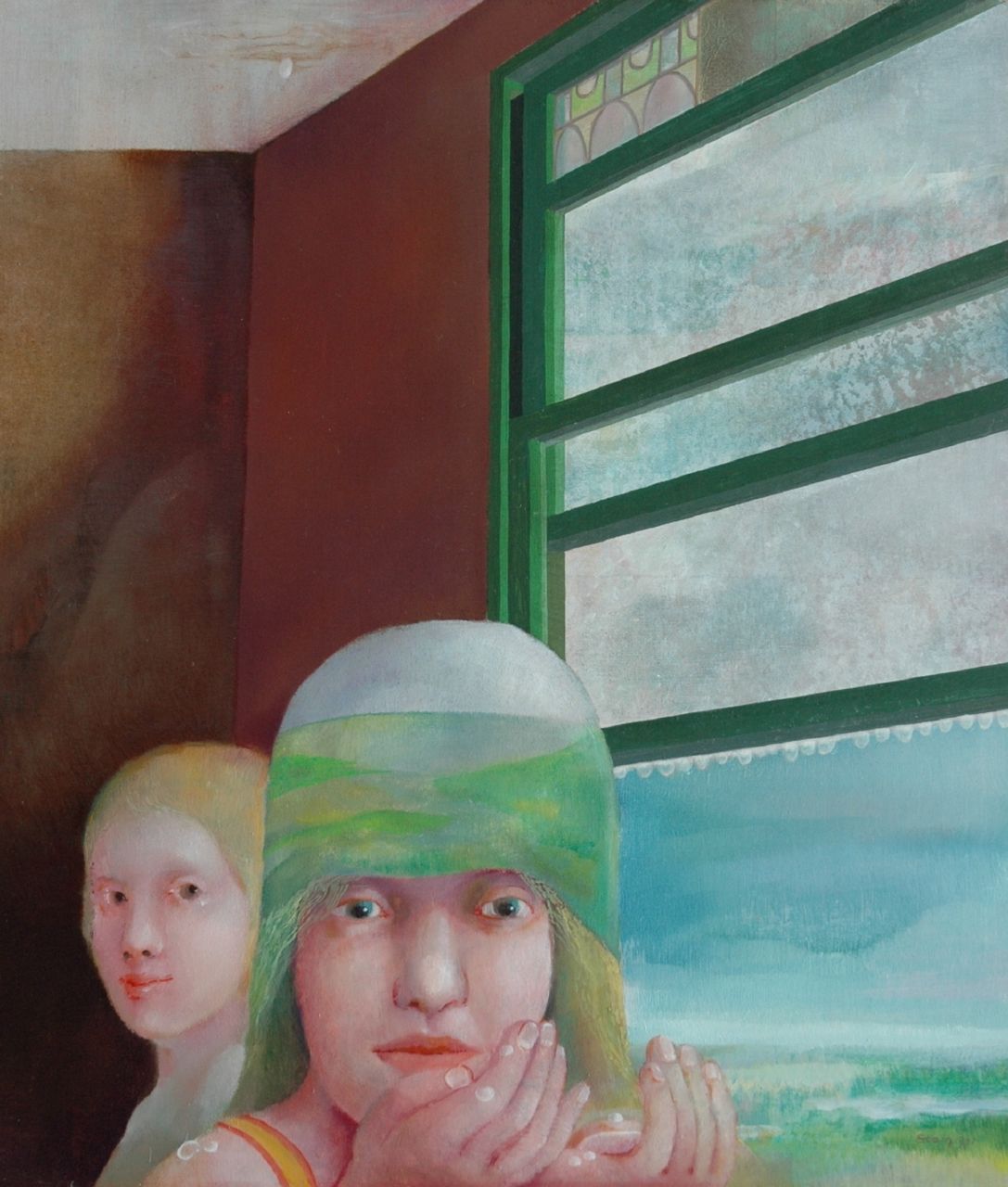 Martin Stam | Flevopolder I, oil on painter's board, 60.0 x 52.2 cm, signed l.r. and painted 1971