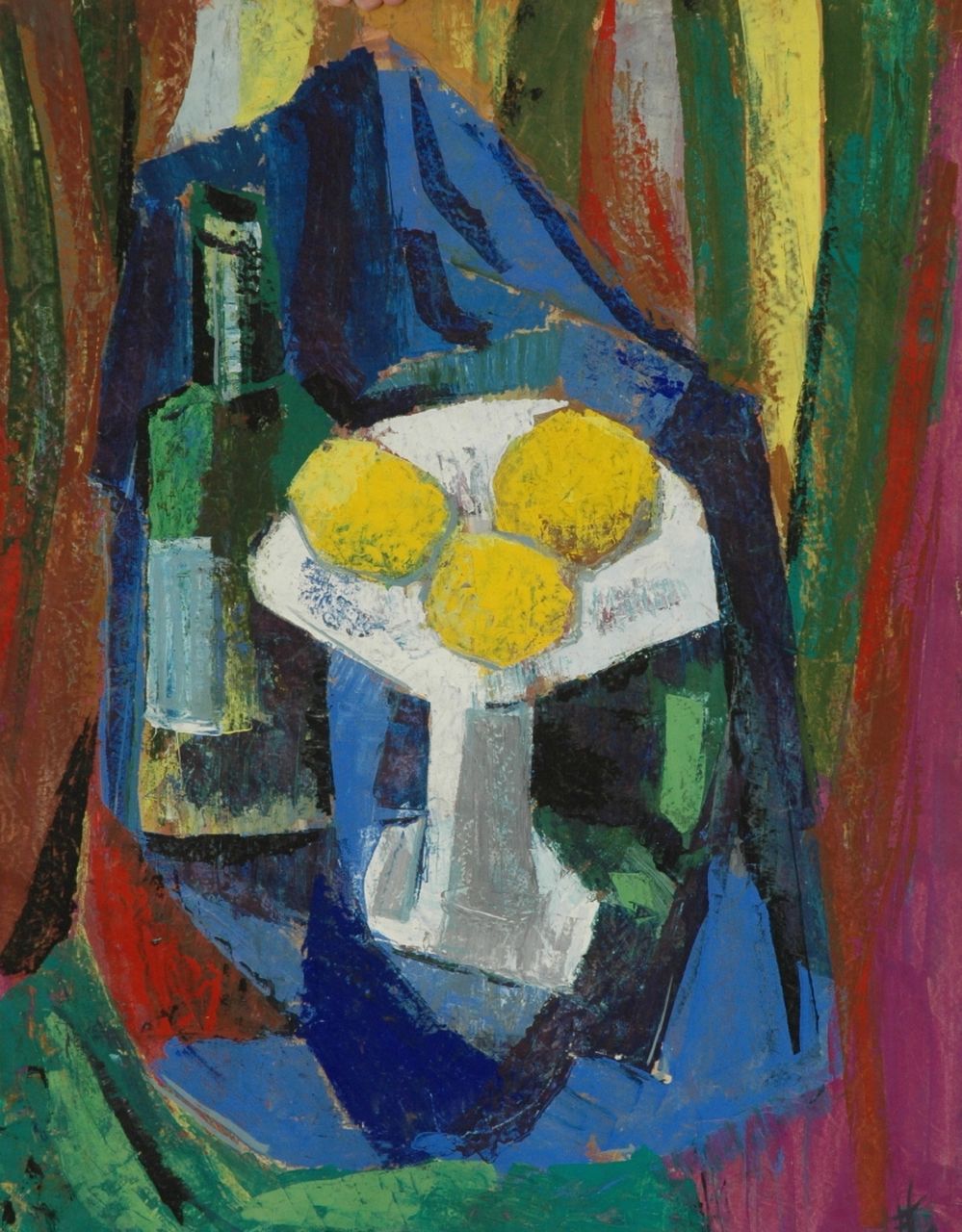 Folkert Haanstra jr. | Still life, gouache on paper, 64.6 x 49.9 cm, signed l.r. with monogram and dated 1963 on the reverse