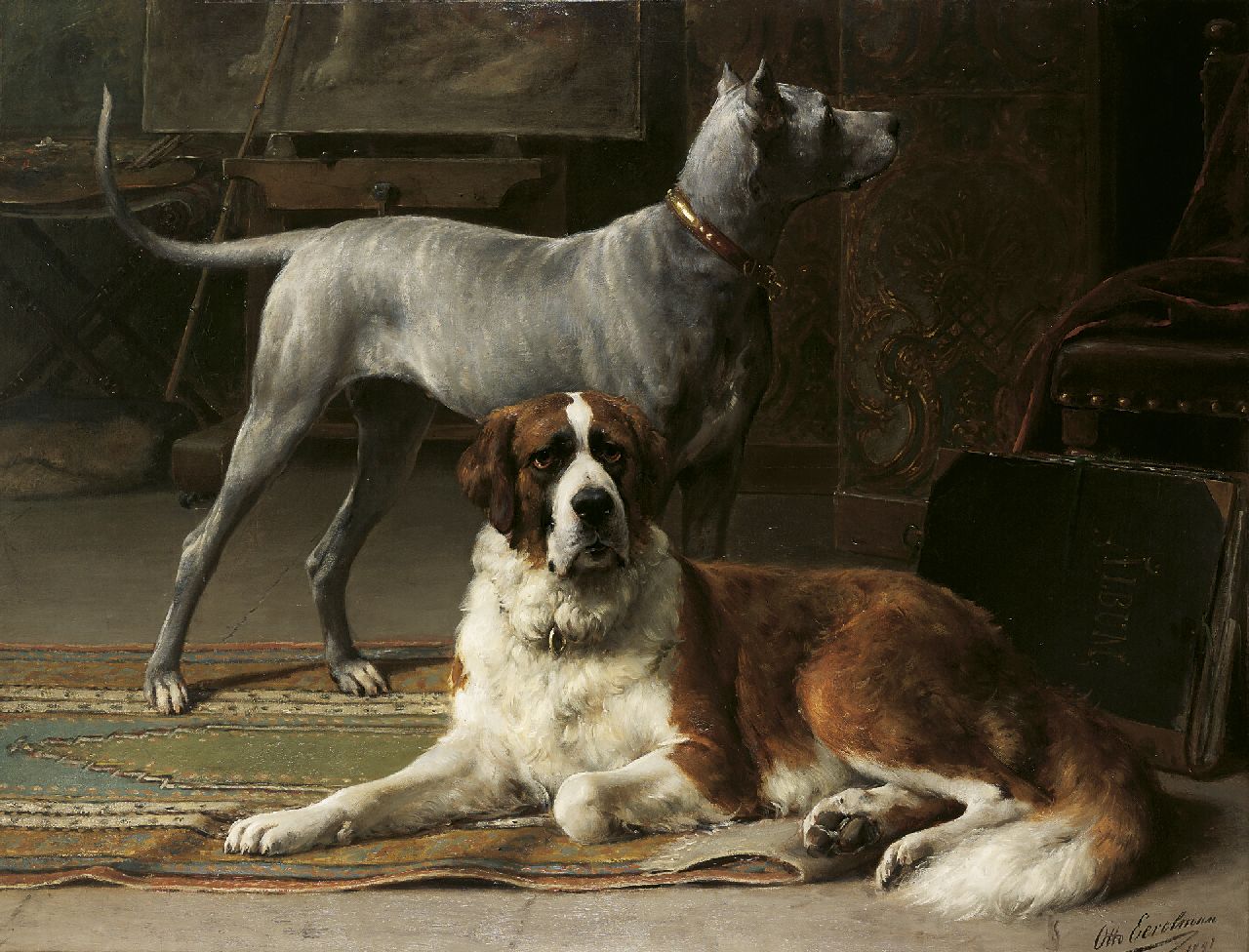 Eerelman O.  | Otto Eerelman, l'Atelier du Peintre, oil on canvas 131.0 x 171.2 cm, signed l.r. and dated 1893