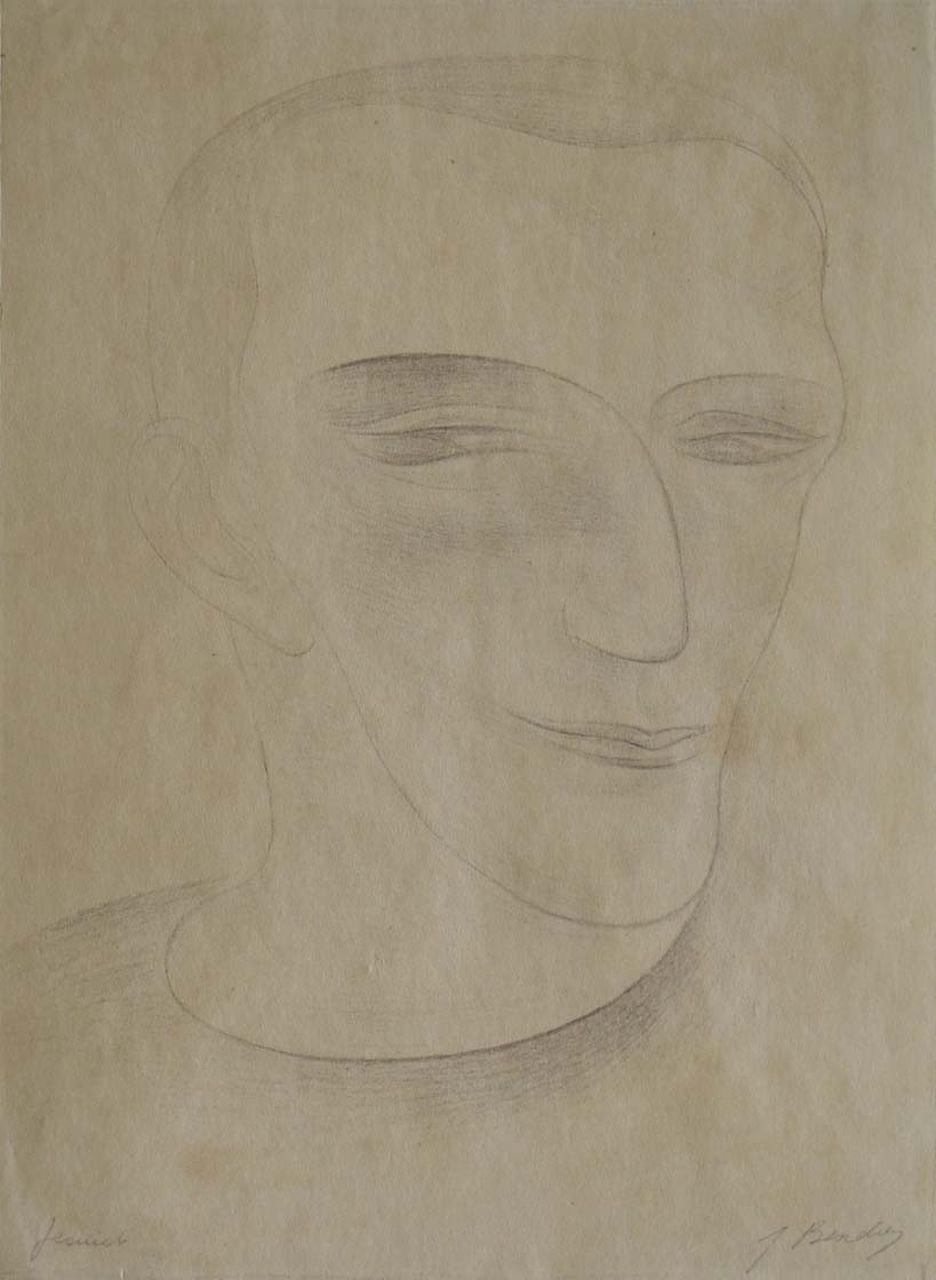 Bendien J.  | Jacob Bendien, Jesuit, pencil on paper 32.8 x 23.9 cm, signed l.r.