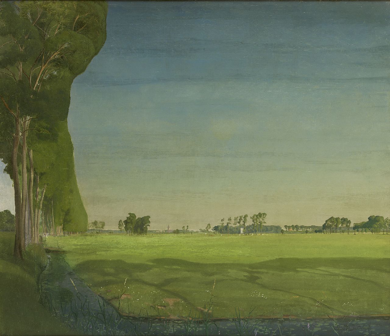 Saedeleer V. de | Valerius de Saedeleer, Fields and pastures, oil on canvas 65.7 x 75.8 cm, signed l.r. and painted ca. 1907