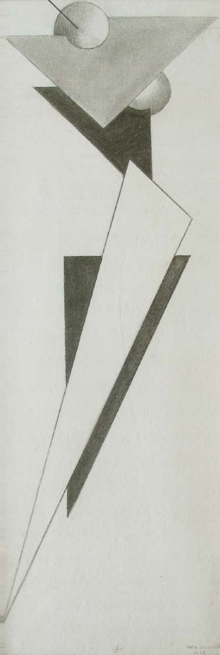 Leusden W. van | Willem van Leusden, Dancer, black chalk on paper 78.0 x 28.5 cm, signed l.r. and dated 1922, possibly1926/1927