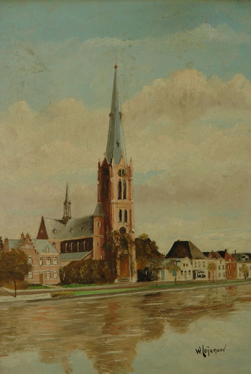 Leijenaar W.  | Leijenaar, Village, oil on board 38.5 x 26.5 cm