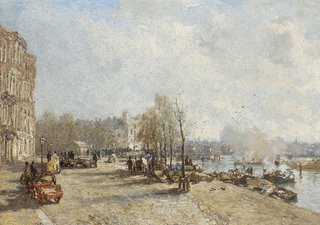 Mastenbroek J.H. van | Johan Hendrik van Mastenbroek, The Oudehaven, Haringvliet in the distance, oil on canvas 64.6 x 90.3 cm, signed l.r. and painted 1937