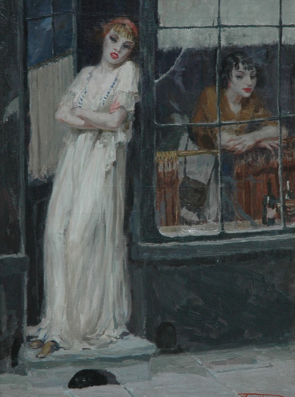 Thomas H.J.  | Henri Joseph Thomas, La Comédie Humaine, oil on canvas 75.9 x 55.3 cm, signed l.r. and dated 1910