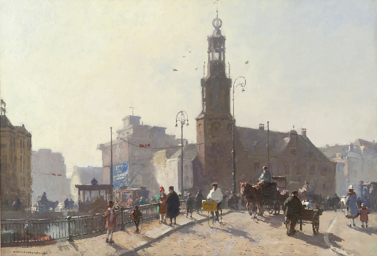 Vreedenburgh C.  | Cornelis Vreedenburgh, The 'Munt', Amsterdam, oil on canvas 47.8 x 70.0 cm, signed l.l. and painted 1926