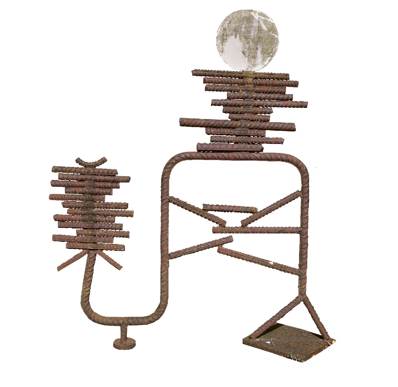 Niermeijer Th.  | Theo Niermeijer | Sculptures and objects offered for sale | Composition, oxidized steel 131.5 x 110.0 cm