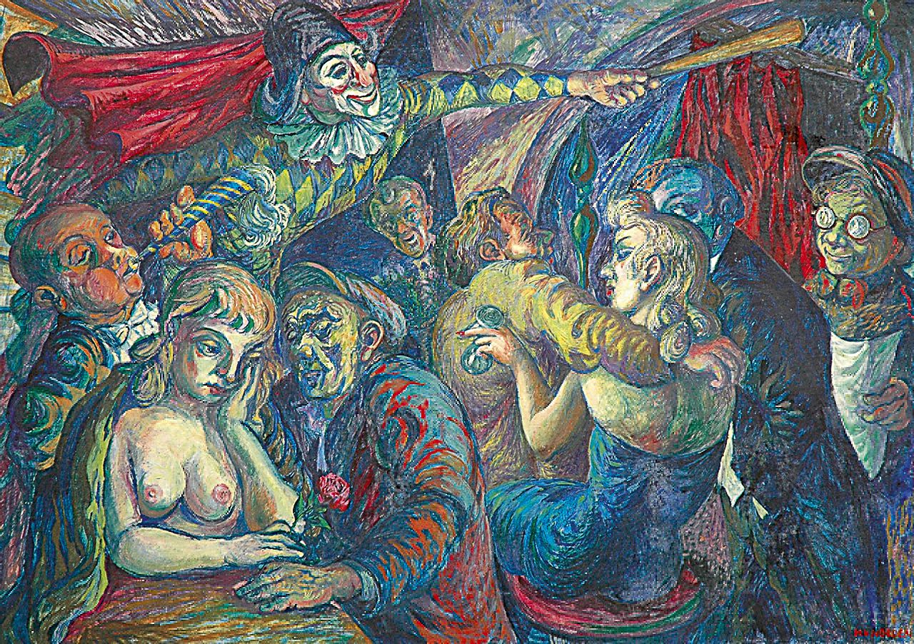 Hans van Norden | Carnival, oil on canvas, 95.2 x 135.2 cm, signed l.r. and painted ca. 1951