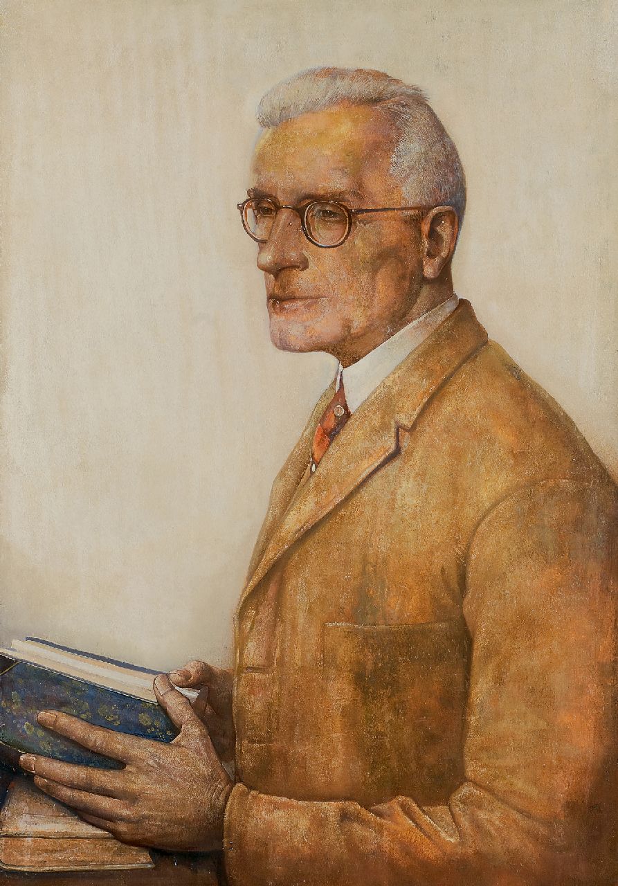 Berg W.H. van den | 'Willem' Hendrik van den Berg | Paintings offered for sale | Portrait of a man, oil on panel 70.0 x 49.4 cm, signed l.l. and dated 1939