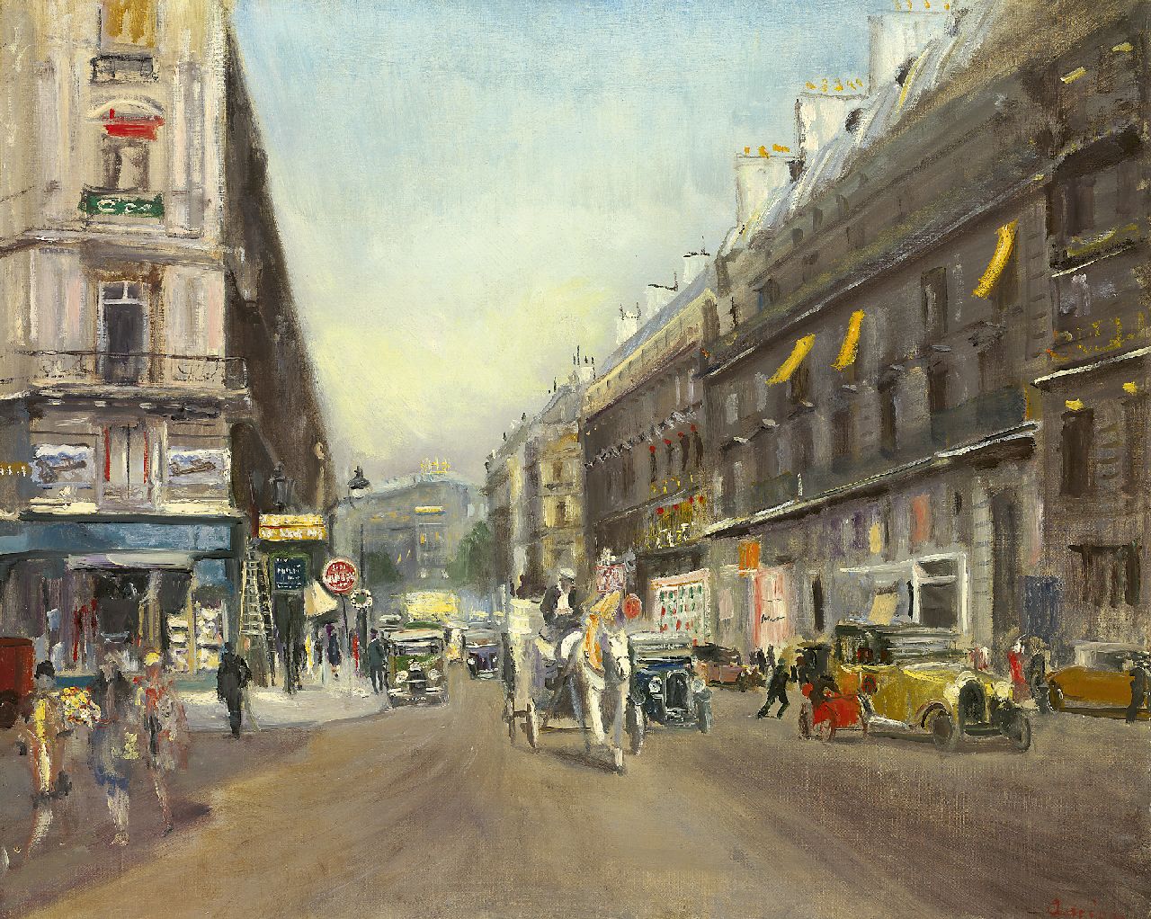 Adrion L.  | Lucien Adrion, Grand Boulevard, Paris, oil on canvas 65.0 x 80.9 cm, signed l.r. and dated 1929 (on a label)