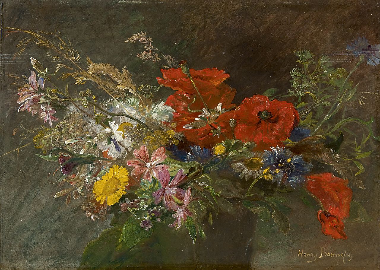 Henry Arthur Bonnefoy | A flower still life, oil on panel, 29.3 x 41.1 cm, signed l.r.