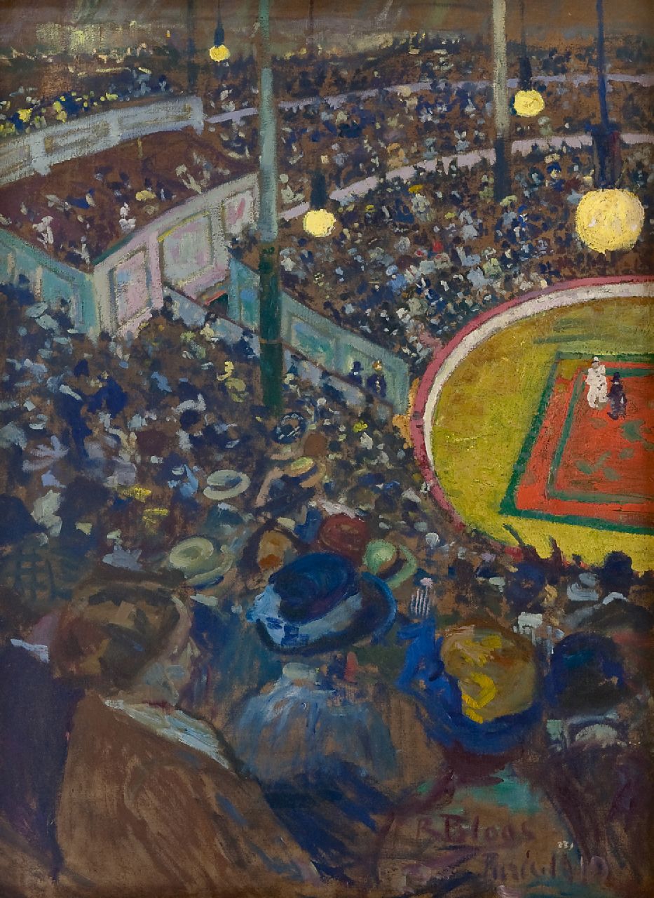 Bloos R.W.  | 'Richard' Willi Bloos, Cirque Médrano, Paris, oil on canvas 100.0 x 72.5 cm, signed l.r. and dated 'Paris' 1910