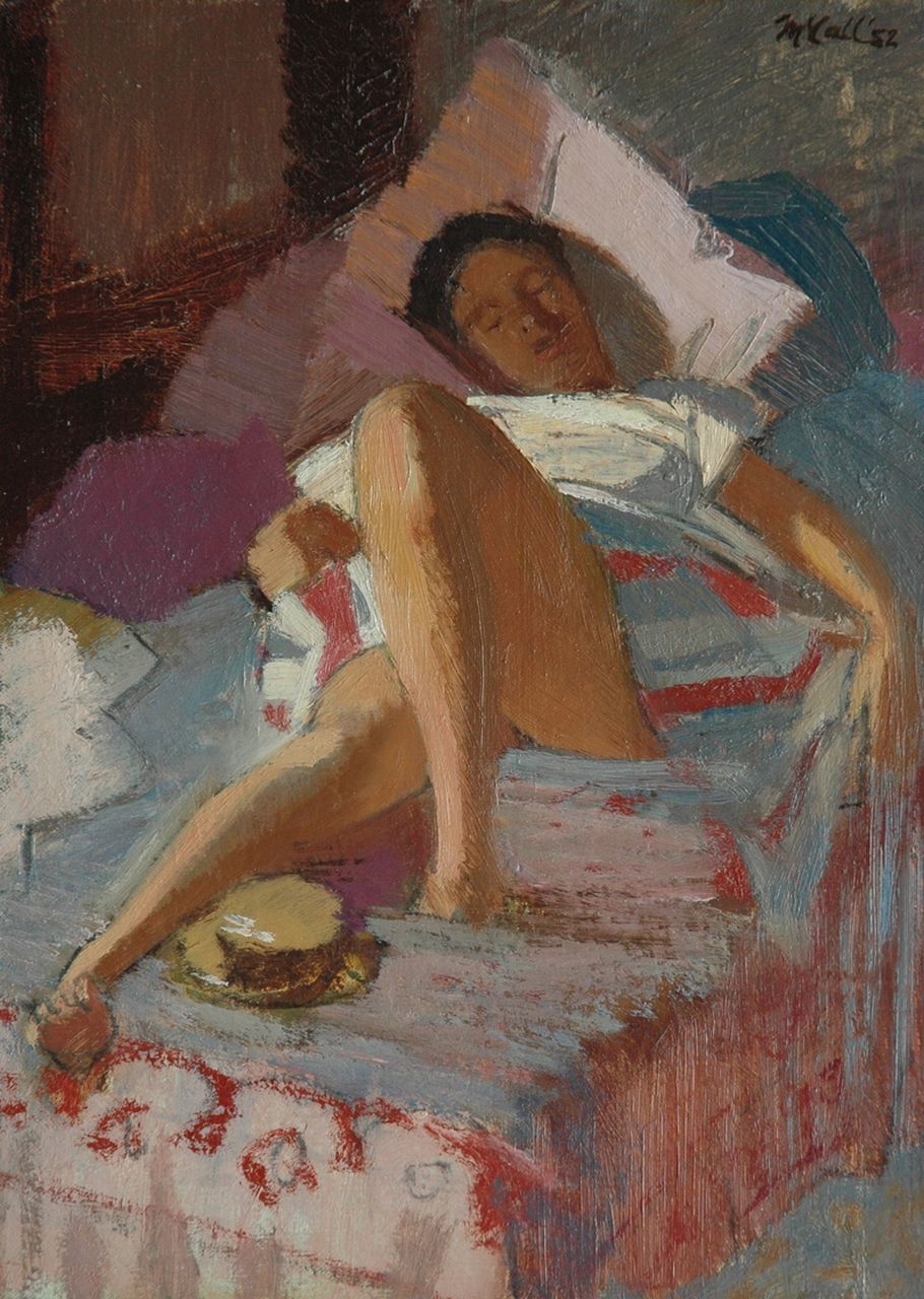 McCall C.J.  | Charles James McCall | Paintings offered for sale | 'Heatwave', oil on painter's board 33.1 x 24.0 cm, signed u.r. and dated '52