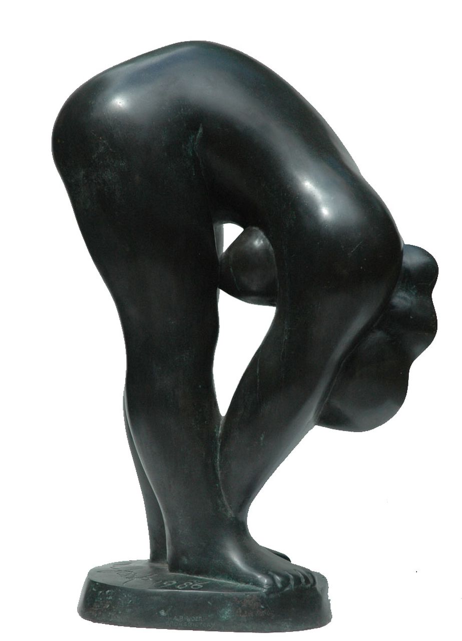 Nic Jonk | Exercise, bronze, 59.8 x 38.0 cm, signed on the base and executed 1986