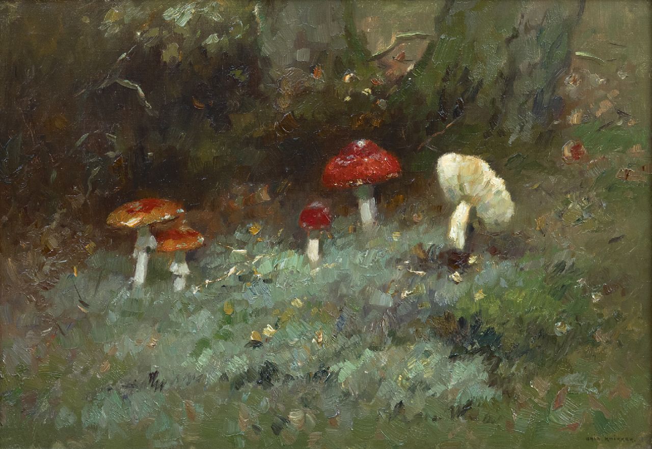 Knikker A.  | Aris Knikker, A still life of the forest ground, oil on canvas 35.2 x 50.3 cm, signed l.r.