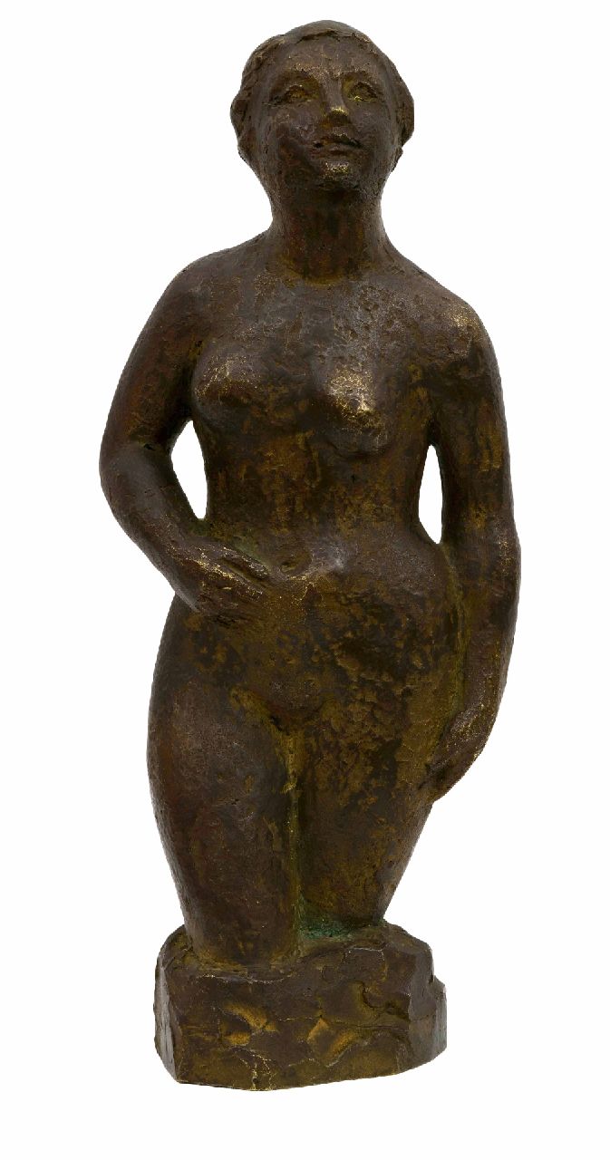 Rädecker J.  | Johan 'Han' Rädecker | Sculptures and objects offered for sale | Nude, bronze 24.7 x 10.0 cm, signed with initials 'H.R.' on the base