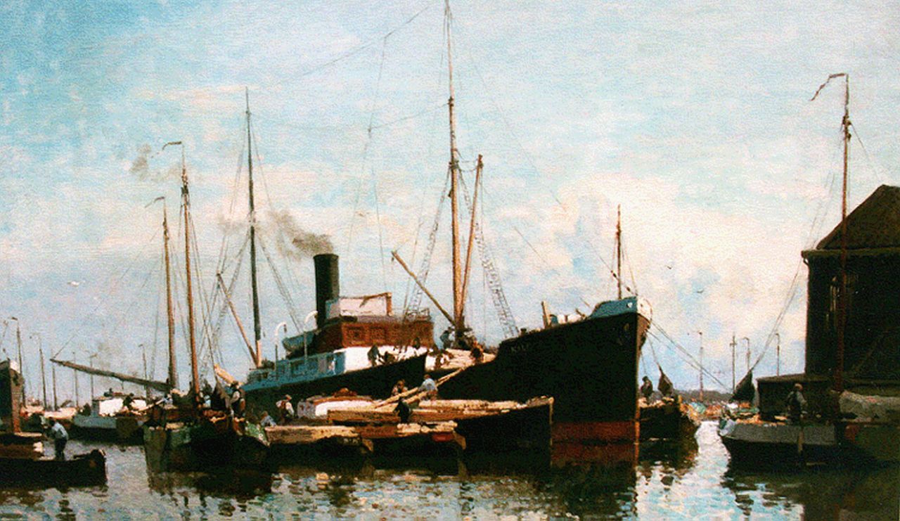 Vreedenburgh C.  | Cornelis Vreedenburgh, Providing the ship, oil on canvas 60.4 x 90.2 cm, signed l.l. and dated 1928