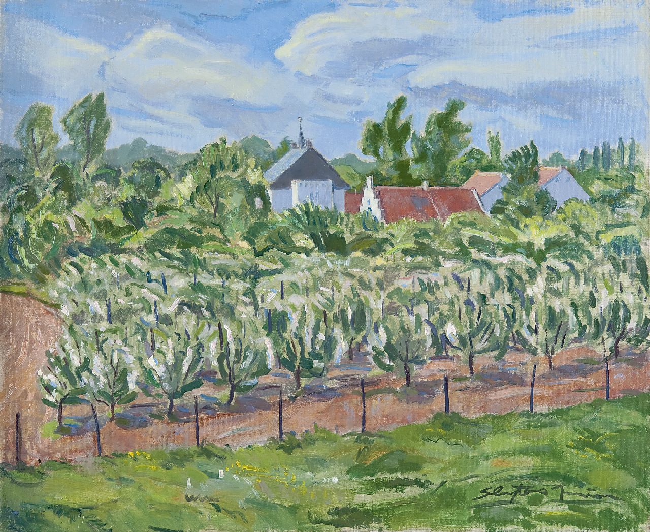 Sluijters jr. J.  | Jan Sluijters jr. | Paintings offered for sale | Orchard, oil on canvas 50.0 x 60.2 cm, signed l.r.