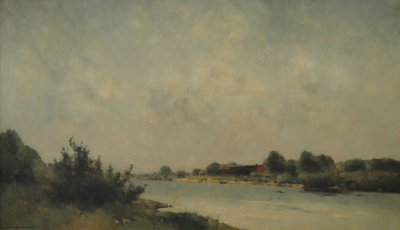 Wenckebach L.W.R.  | Ludwig 'Willem' Reijmert Wenckebach, A river, oil on canvas 60.3 x 100.5 cm, signed l.l. and dated '36