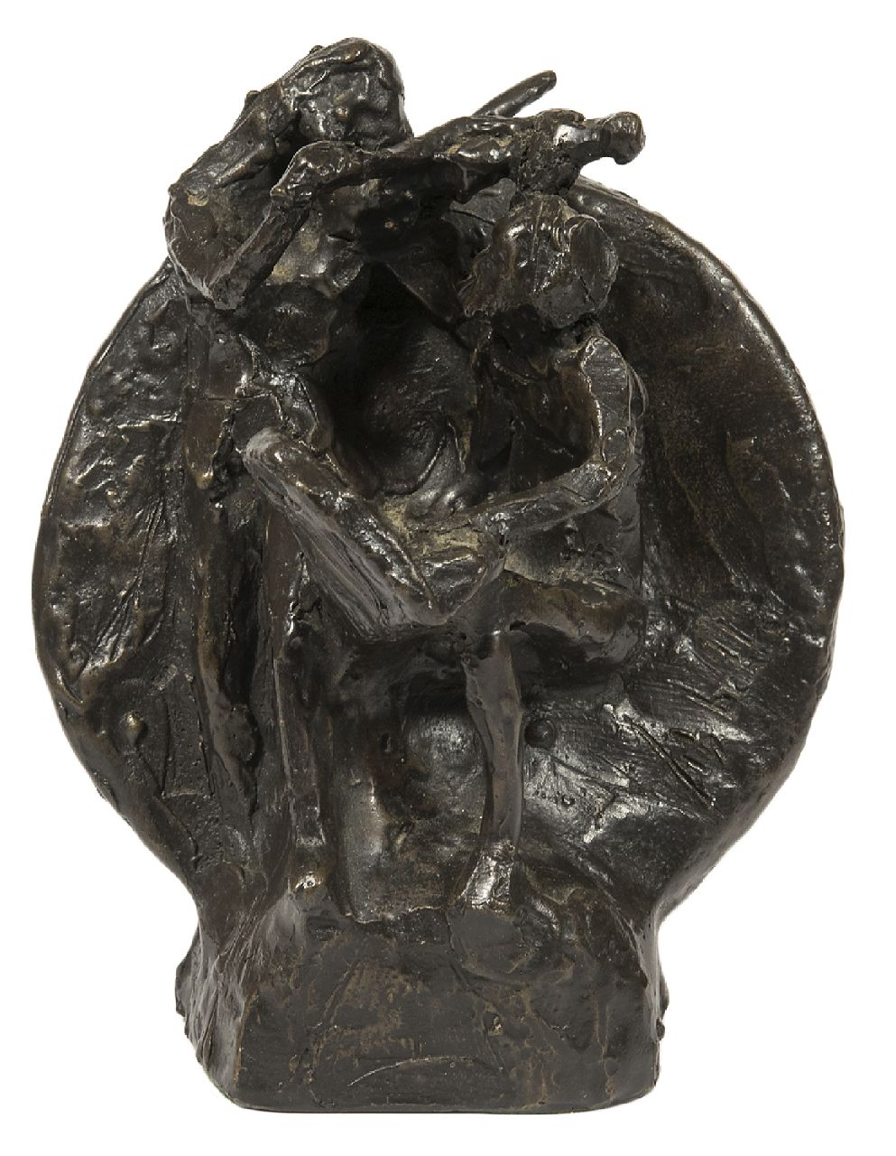 Bakker W.F.  | Willem Frederik 'Jits' Bakker | Sculptures and objects offered for sale | Musicians, bronze 15.7 x 13.0 cm, signed l.r.
