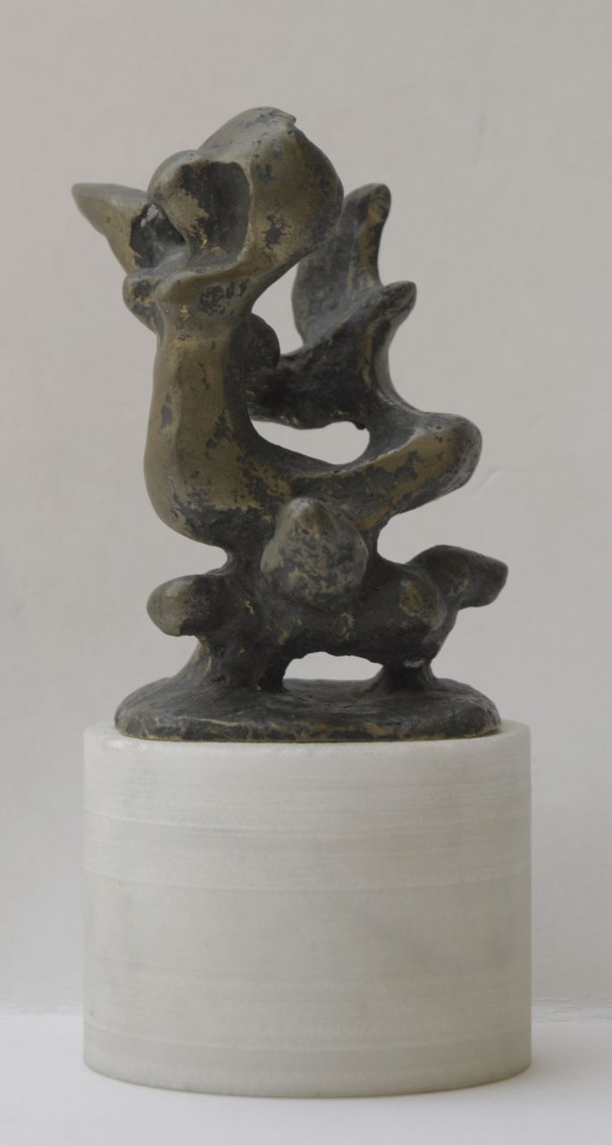 Jonk N.  | Nicolaas 'Nic' Jonk, Sirene, bronze 10.4 x 8.5 cm, signed on bottom of base and dated 1971