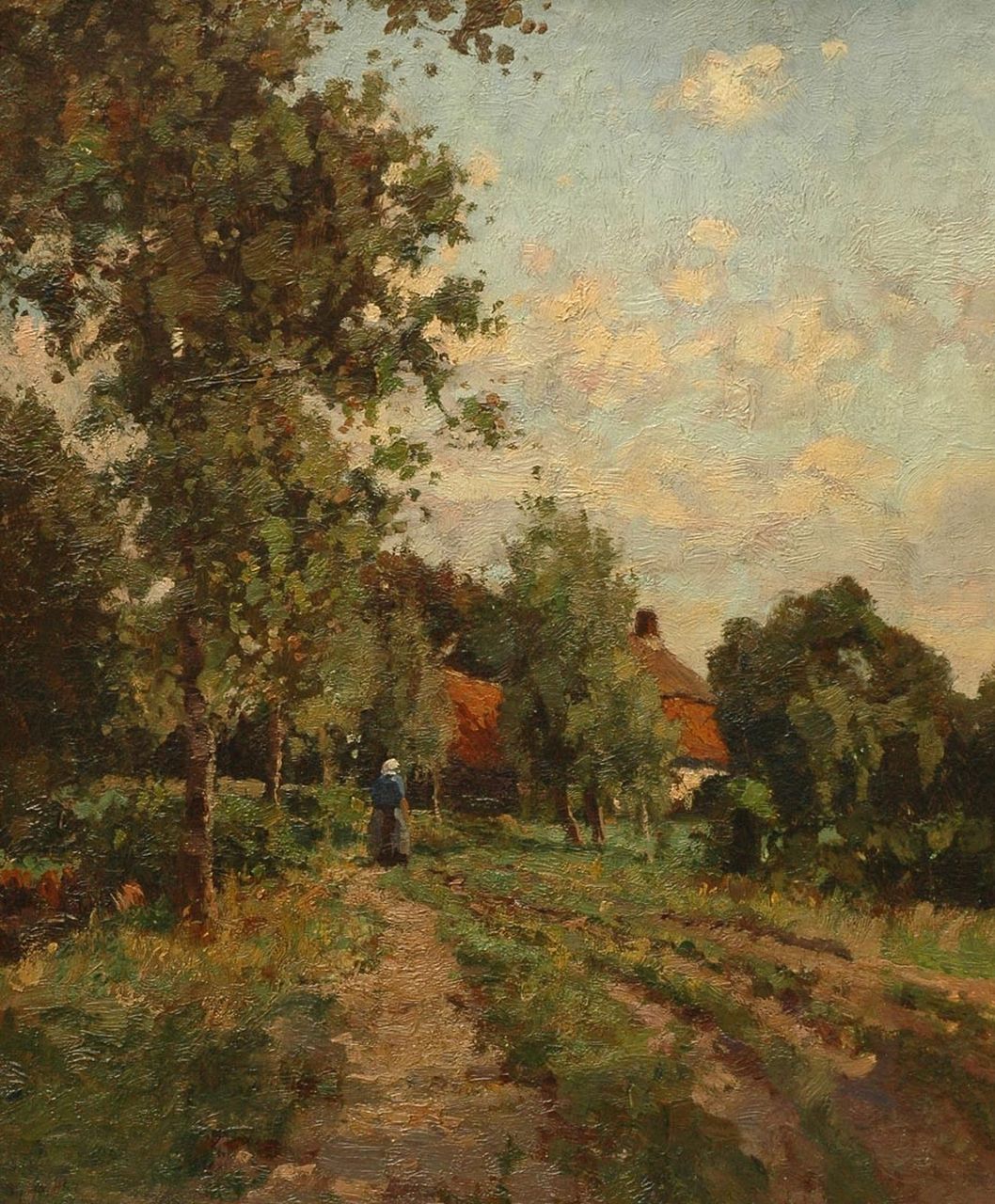 Zwart A.J.  | Adrianus Johannes 'Arie' Zwart | Paintings offered for sale | A summer day in the country, oil on canvas laid down on panel 58.6 x 48.6 cm, signed l.l. and without frame