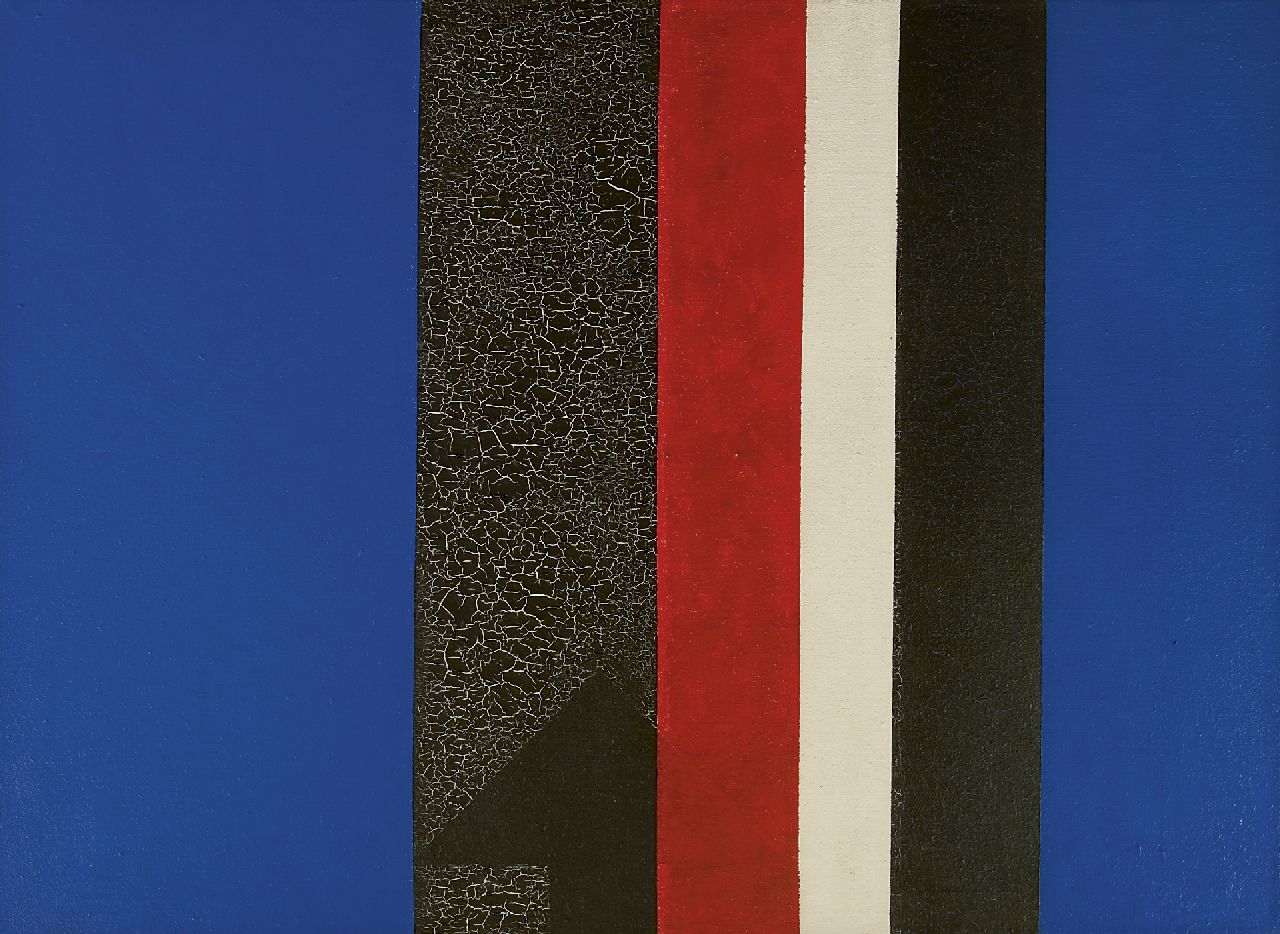 Joop Vreugdenhil | Composition, oil on canvas, 90.7 x 125.4 cm, signed reverse on stretcher