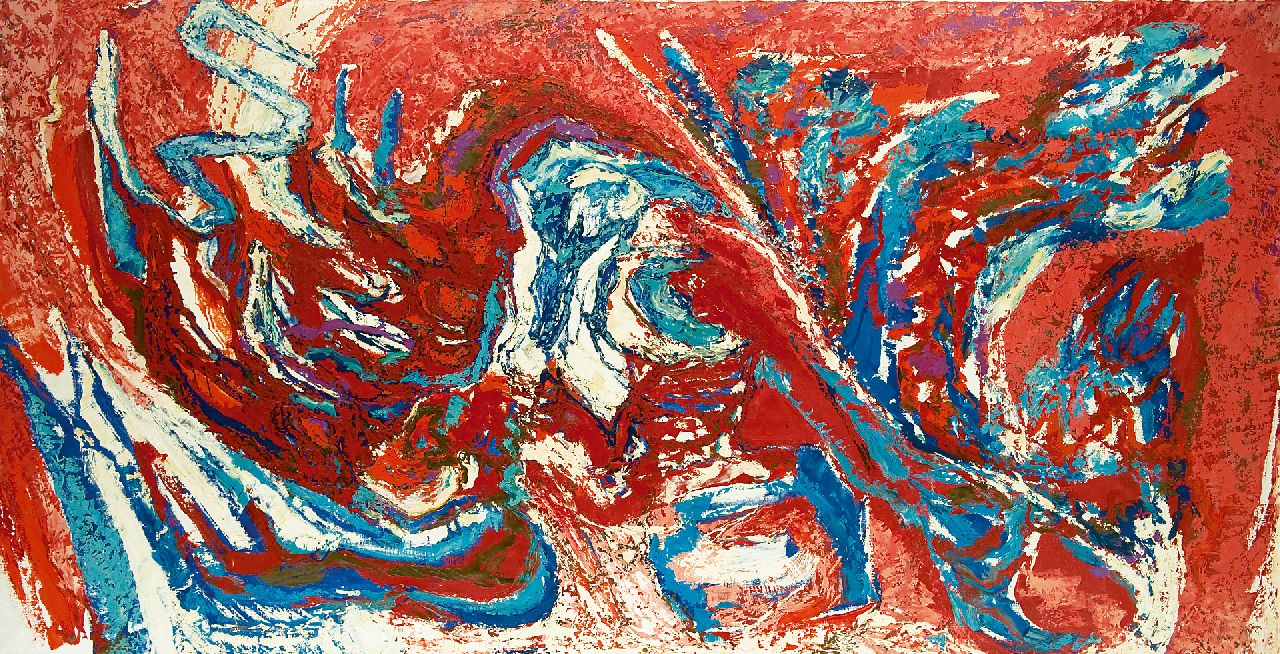 Hunziker F.  | Frieda Hunziker, Mexico, oil on canvas 100.0 x 200.0 cm, signed on the stretcher and painted 1962-1963