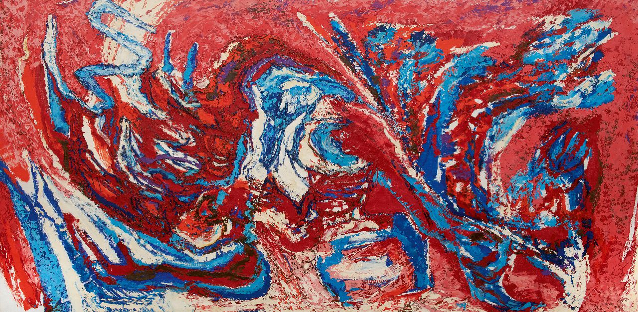 Hunziker F.  | Frieda Hunziker, Mexico, oil on canvas 100.0 x 200.0 cm, signed on the stretcher and painted 1963-1965